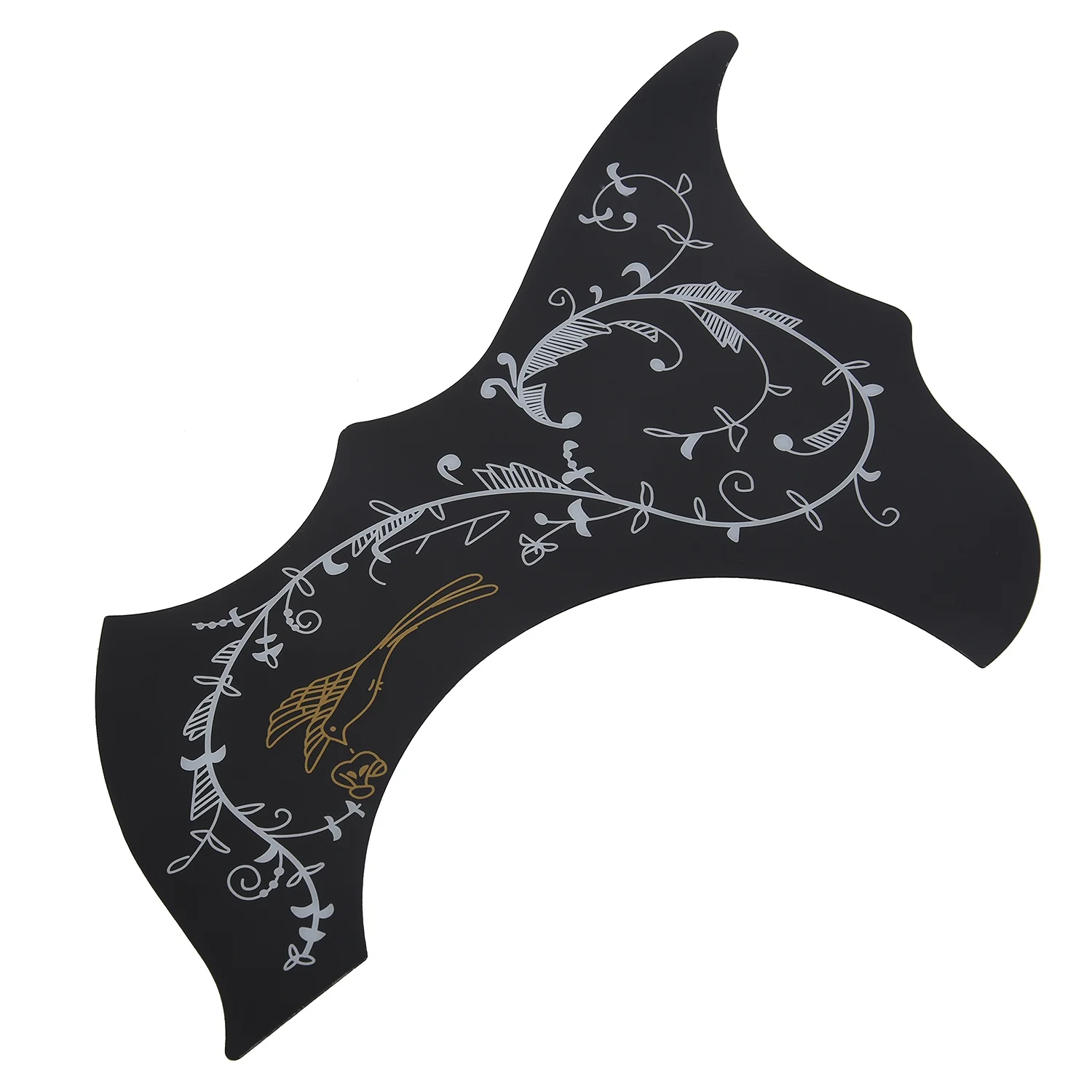 Pickguard-Acoustic-Acoustic Guitar Pickguard, Self Adhesive, Black