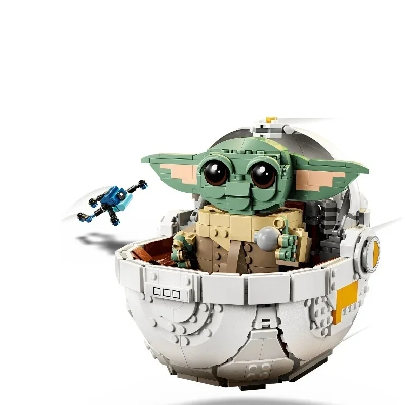 MOC 75403 Baby Gugu و Maglev عربة أطفال اللبنات الطوب تحوم عربة لطيف الكرتون ديكور المنزل هدايا عيد الميلاد