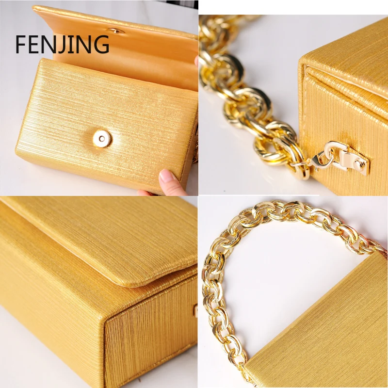 Evening Chain Handbags Women Small Square Bag Yellow Leather Versatile Shoulder Bags Fashion 2024 New Luxury Party Purses Bolsas