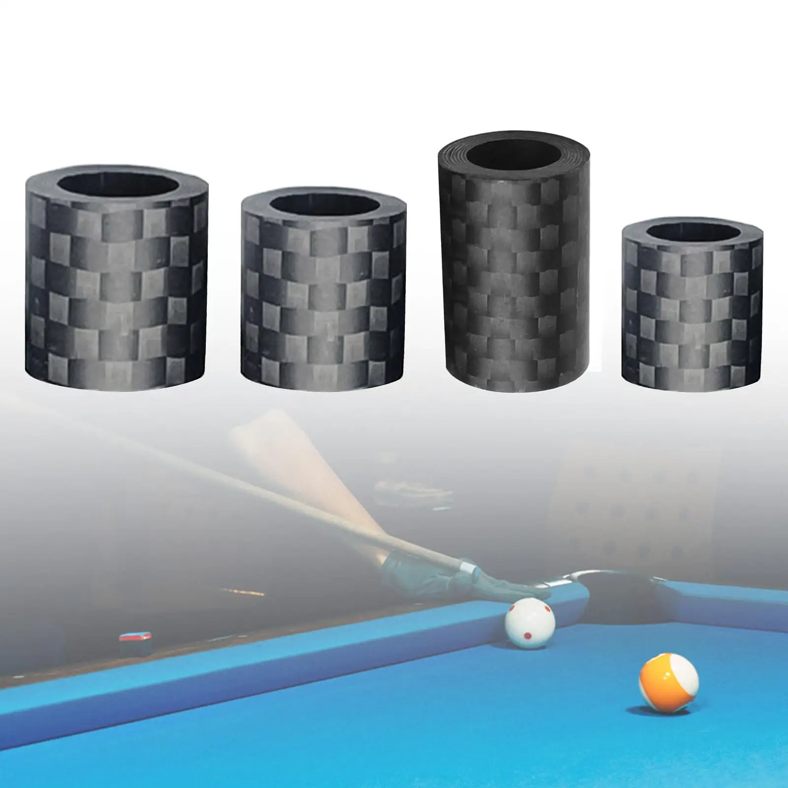 Billiard Cue Stick Ferrule, Repair Accessories, Billiard Cue Tip Repair Replacement, Pool Stick Tip Diameter 7.5mm-8mm