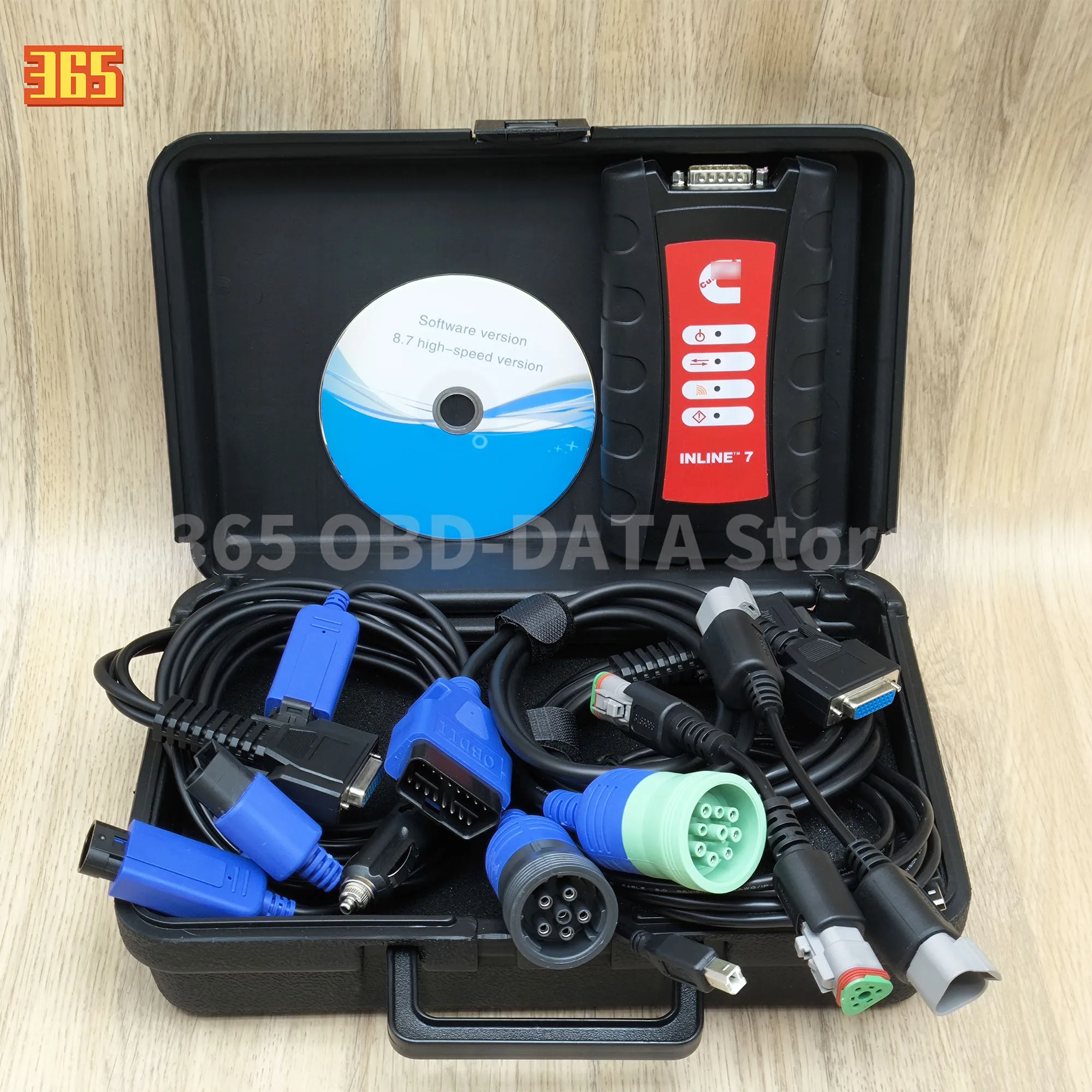 For Cummins INLINE 7 Data Link Adapter Cummins Truck Diagnostic Tool With Cummins Insite 8.7 8.9 Software Fast Shipping 