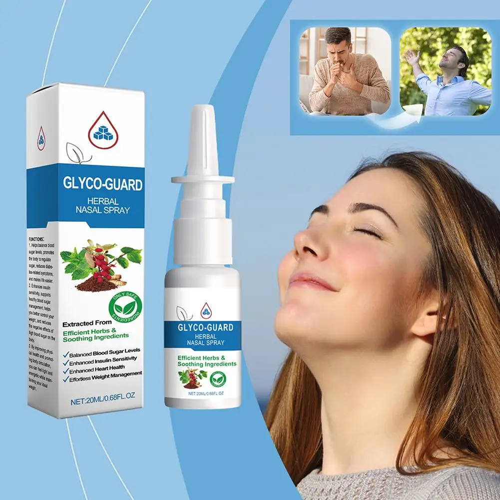 Herbal Nasal Inhaler Spray Extracted from Efficient Blood Heart Health Balance Herbs Sugar Levels Ingredient Enhance Soothi B1Q1