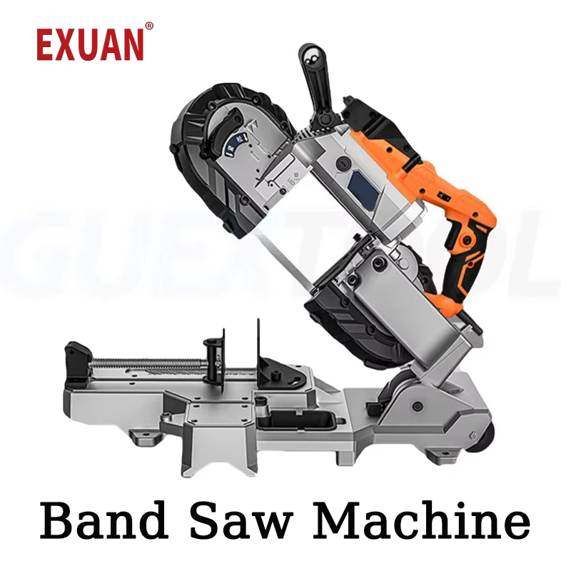 A 45 ° Cutting Machine Metal Stainless Steel Cutting Wood Steel Pipes Ceramic Tiles Using Multifunctional Band Saw Machine 240V