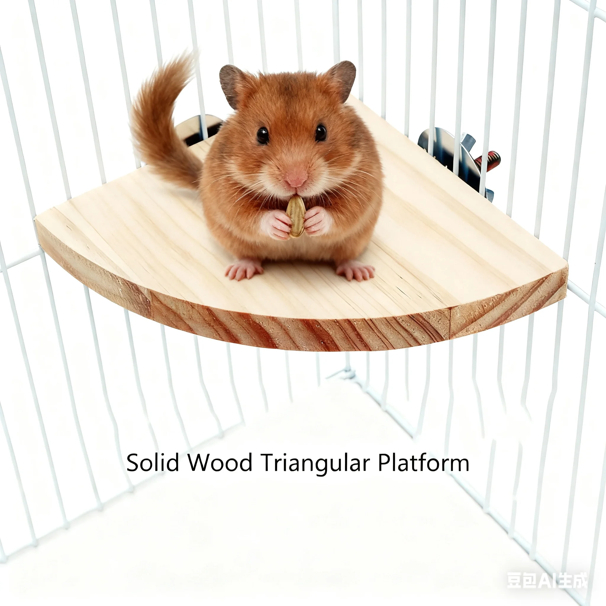 Small Pet Natural Wood Stand Platform Hamster Guinea Pig Toys Paw Grinding Gerbils Springboard Pet Jumping Board Home Supplies