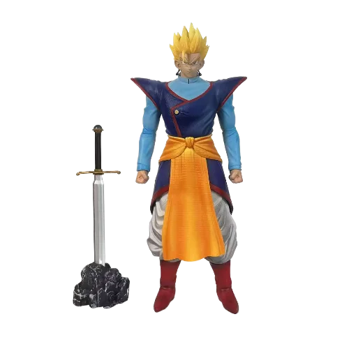 

28cm Dragon Ball Figura GK Custom Saiyan Supreme Kai Gohan Anime 2D Figure Model Toy