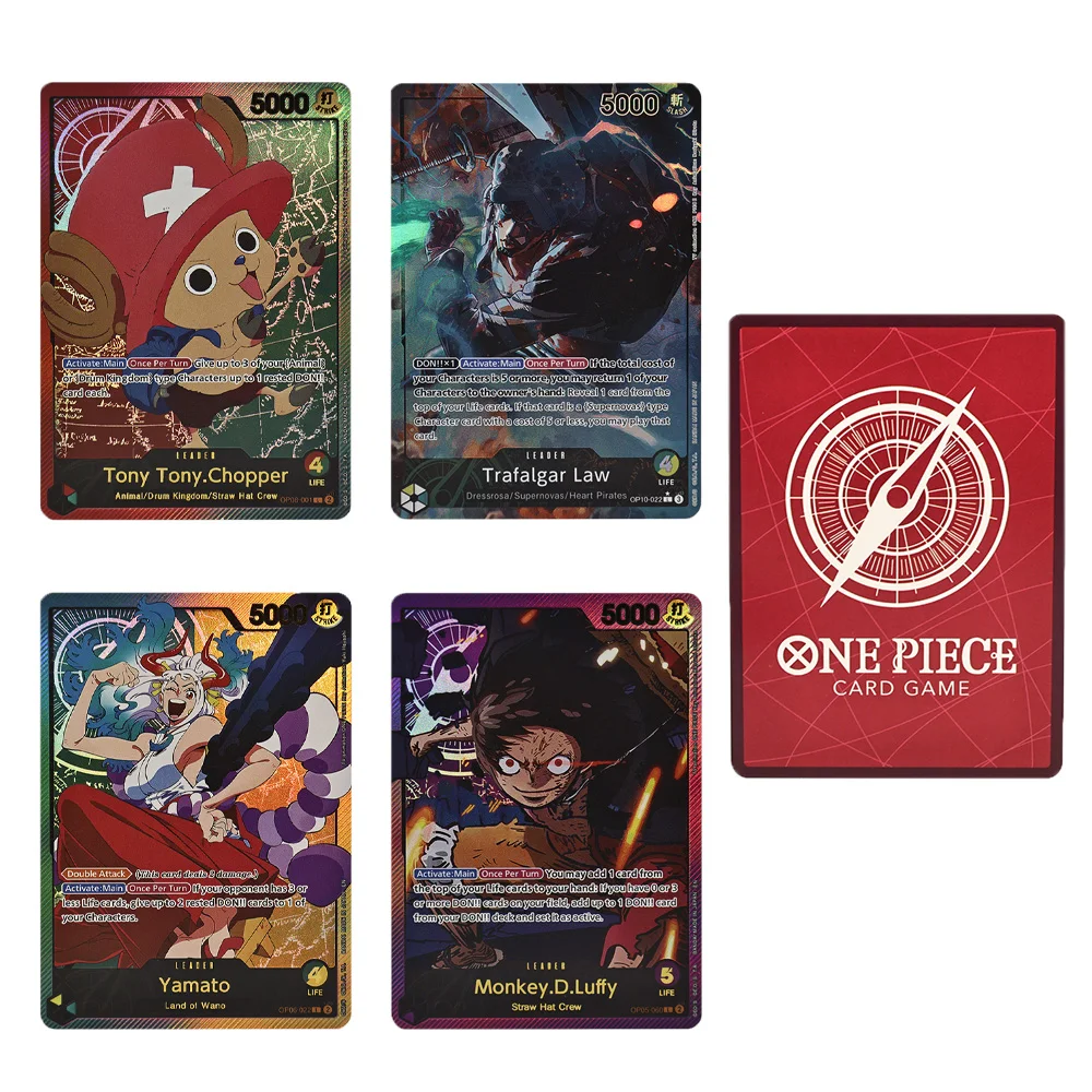 Anime One Piece Game Card English Version Holographic Gilding Luffy/Yamato/Chopper/Law Proxy Cards Collection Trading Cards