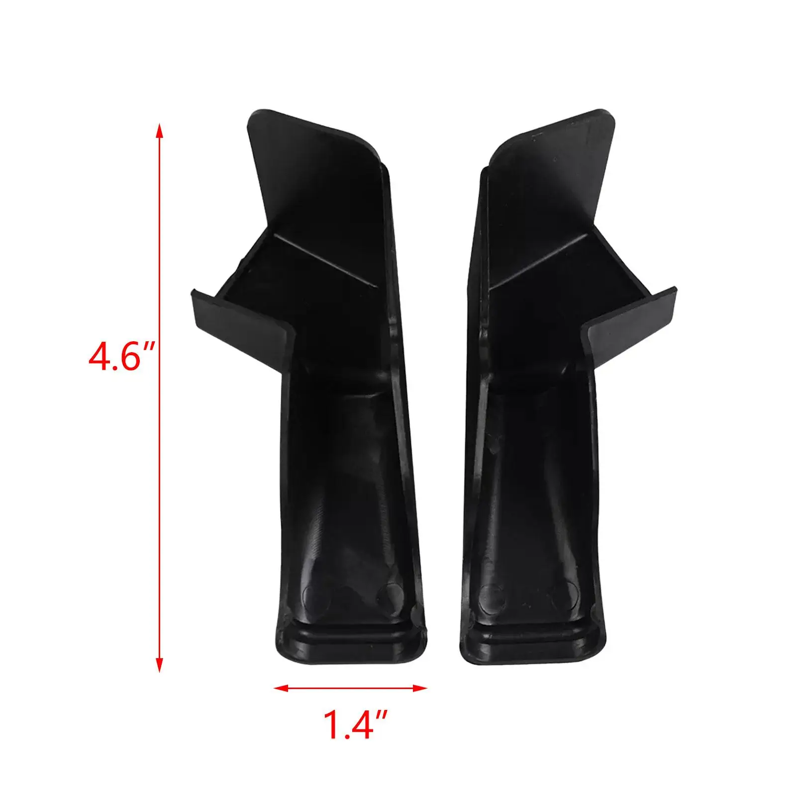 Conjunto de 2 bicos de calha RV para gerenciamento de água da chuva, extensões de fácil ajuste para van