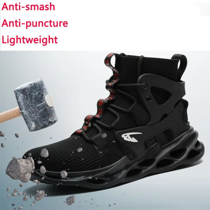 

Zapatos De Seguridad High Top Autumn Winter Safety Shoes Oil And Non-slip Outdoor Anti-smashing Anti-piercing Working Shoes