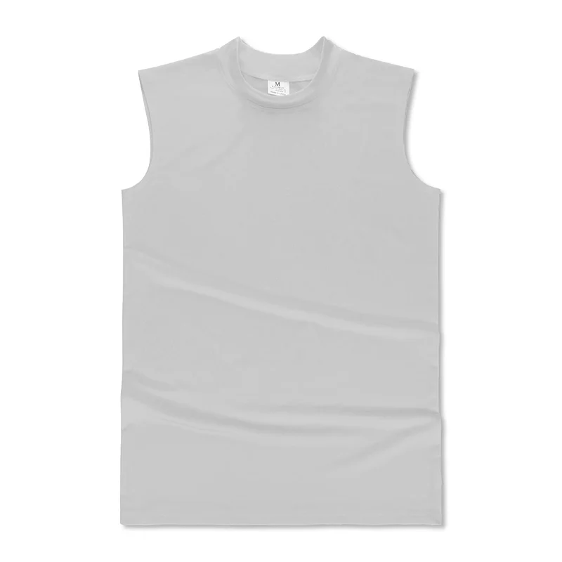 Summer Compression Clothing Men\'s Sports Running Vest Quick Dry Milk Silk Solid Elastic Slim Fit Bodybuilding Fitness Tank Tops