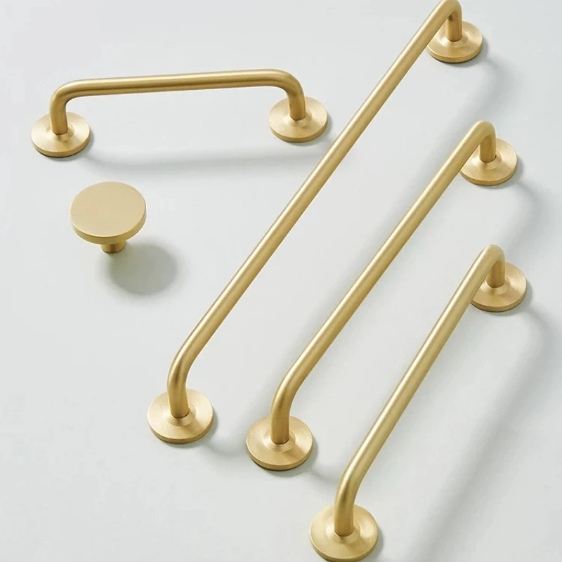 

Minimalist Gold Long Furniture Handles - 2.52" To 15.74" - for Wardrobes, Kitchen Cupboards, Cloakrooms & Bedside Cabinets"