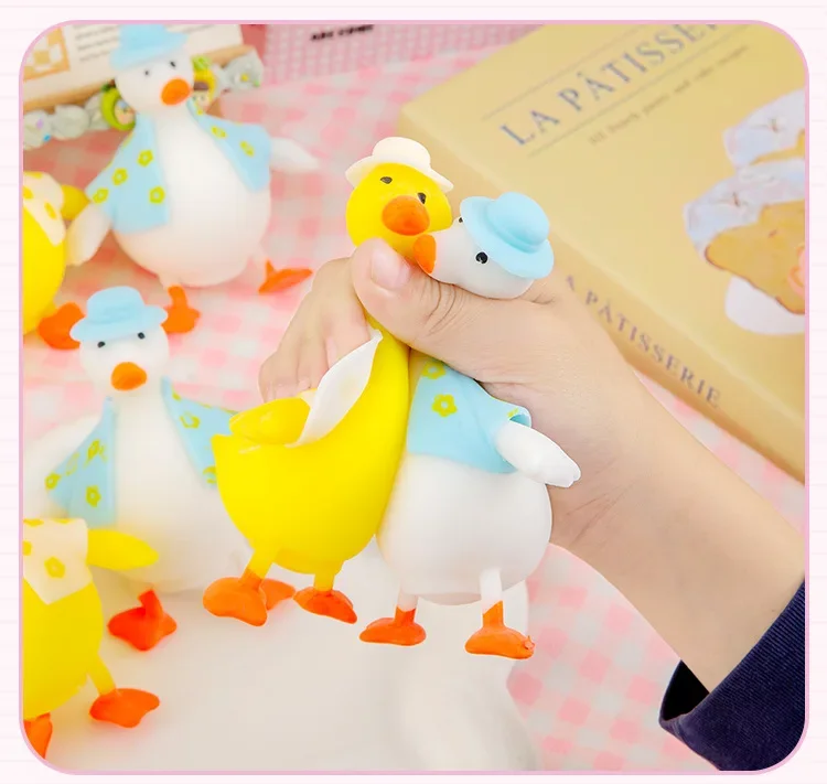 5 pçs simular pato jogo das crianças brinquedos de alívio do estresse e alívio do estresse espremer ferramentas ventilação brinquedo ornamento decoração