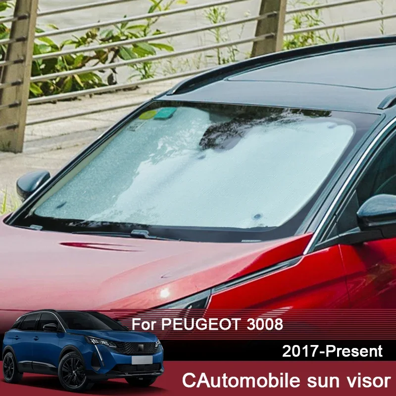 

Автомобильные солнцезащитные козырьки, УФ-защитный чехол для Peugeot 3008 2017-2025, занавеска на боковое окно, солнцезащитный козырек, защита лобового стекла, аксессуар
