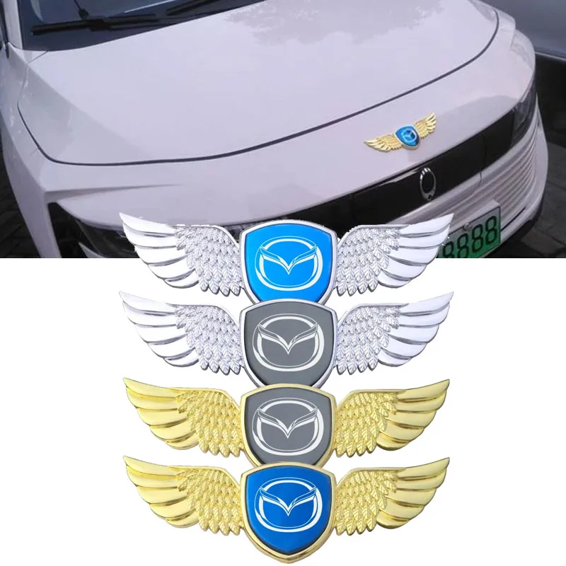 

Car Metal Front Hood Emblem Sticker Trunk Badge Decals for Mazda 6 3 323 Axela Atenza Speed CX4 CX3 CX7 CX5 CX9 CX30 RX8 MX3 MX5