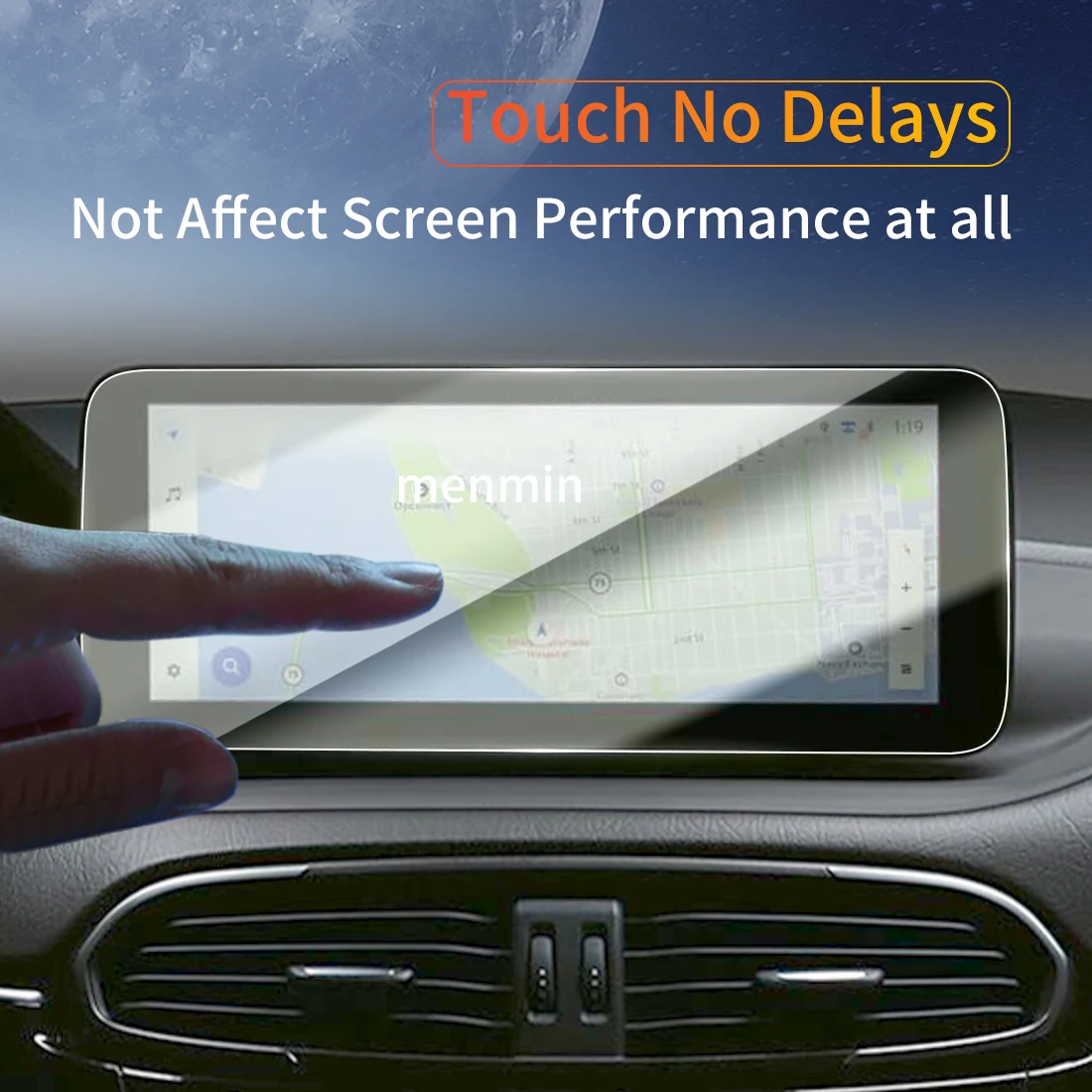 ملصقات السيارات داش Carplay مرآة واقي للشاشة عرض الزجاج المقسى طبقة رقيقة واقية مركبة For25 ABARTH Tipo