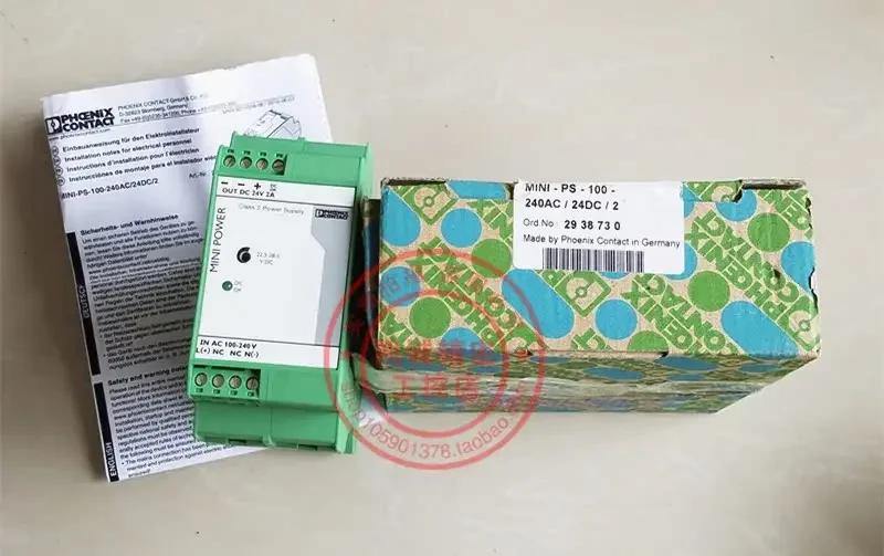 2025.4MINI-PS-100-240AC/24DC/2 Original Phoenix Power Module Order-No.2938730