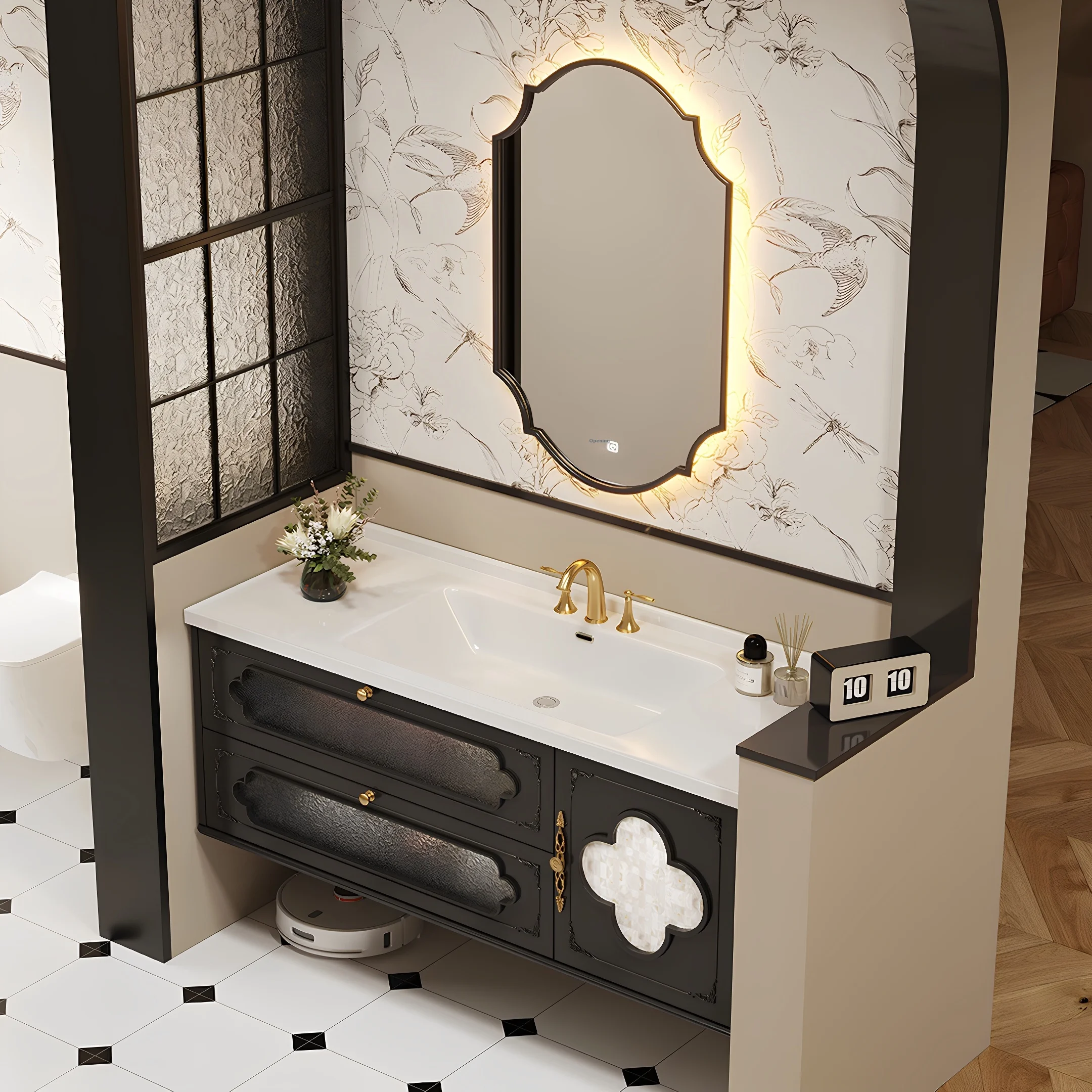 &c Low Price High Performance Made in China Bathroom Vanity Cabinet With Sink With High Quality