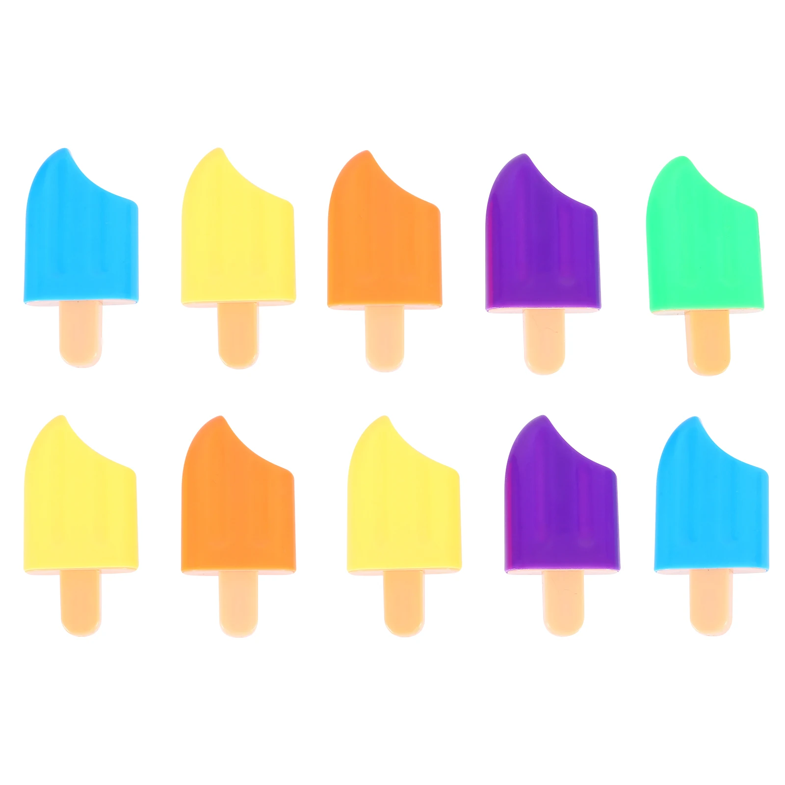 

10pcs Colored Highlighters Portable Smooth No Leak Gift for Students Teachers Office Workers Marker Pens