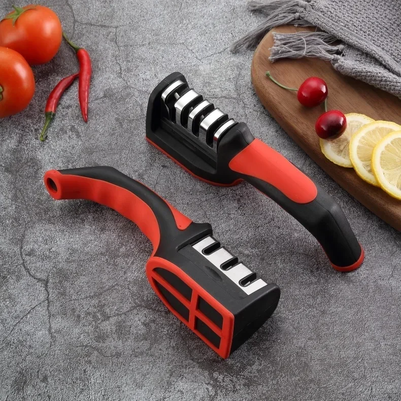 Designed ergonomically for 3 purposes, the black sharpening stone is suitable for a variety of cutting tools
