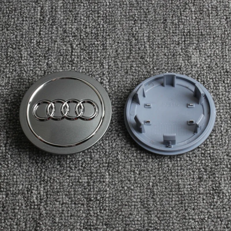 4Pcs Car Styling 76MM Emblem Car Wheel Tire Center Hub Caps Cover Badge Accessories For Audi A4 b6 b7 A4L A3 A8 Q3 Q5 Q7 Q5L A7L