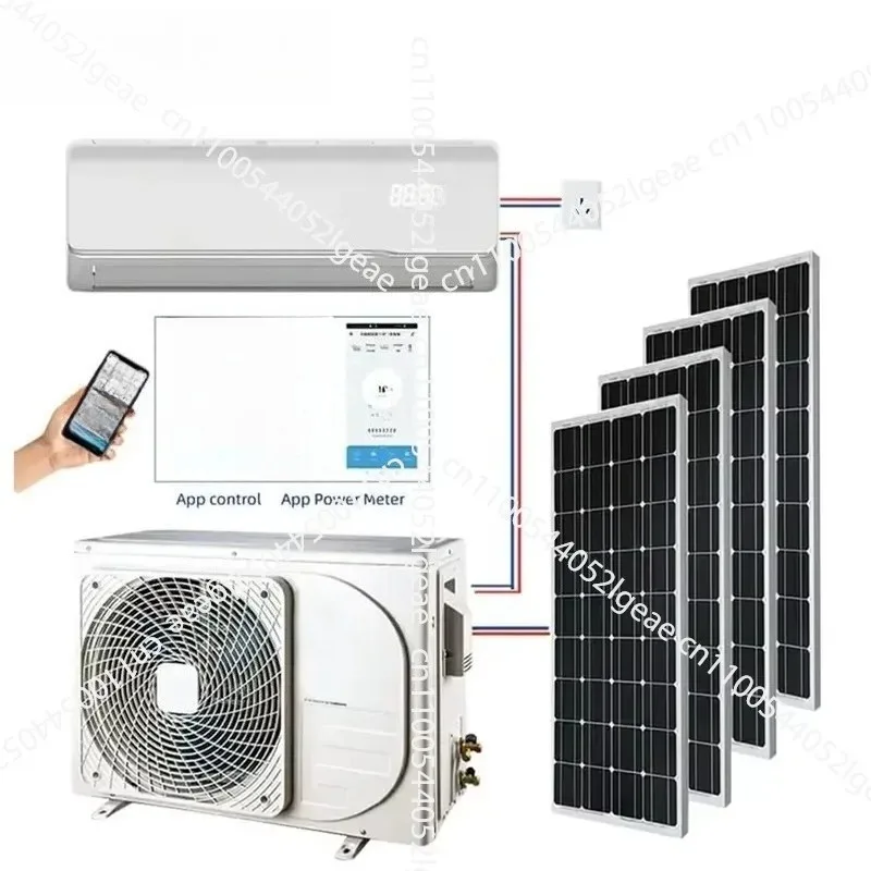 12000  Hybrid AC/DC Solar Ductless Air Conditioning Energy-saving Home/Car Complete Panels