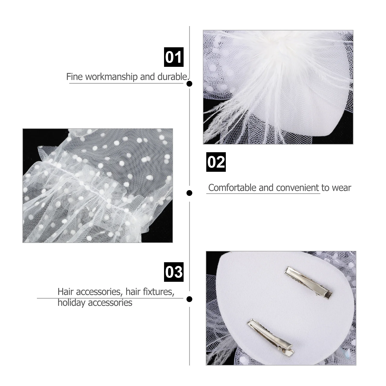 

1Set Women Dancing Party Hat Gloves Set Unique Round Embellishment Lightweight Elegant Headwear for Special Occasions