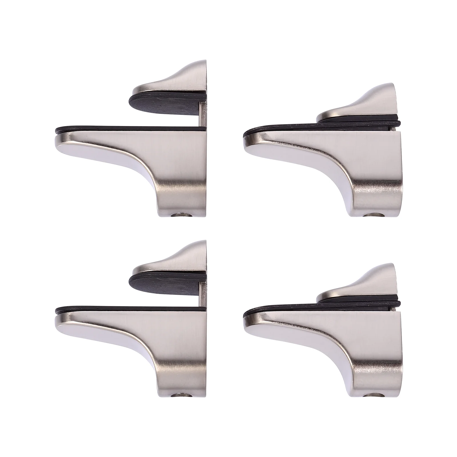 

4Pcs Zinc Alloy Glass Clamp Shelf Bracket Adjustable for 3-20mm Glass Thickness Corrosion Resistant Durable Holder