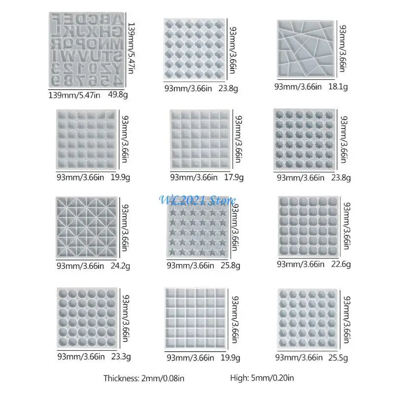 G5GC الأبجدية الراتنج قالب سيليكون ، رسالة المفاتيح الراتنج قالب ، صينية كوستر قالب من السيليكون لتقوم بها بنفسك قلادة قوالب صنع