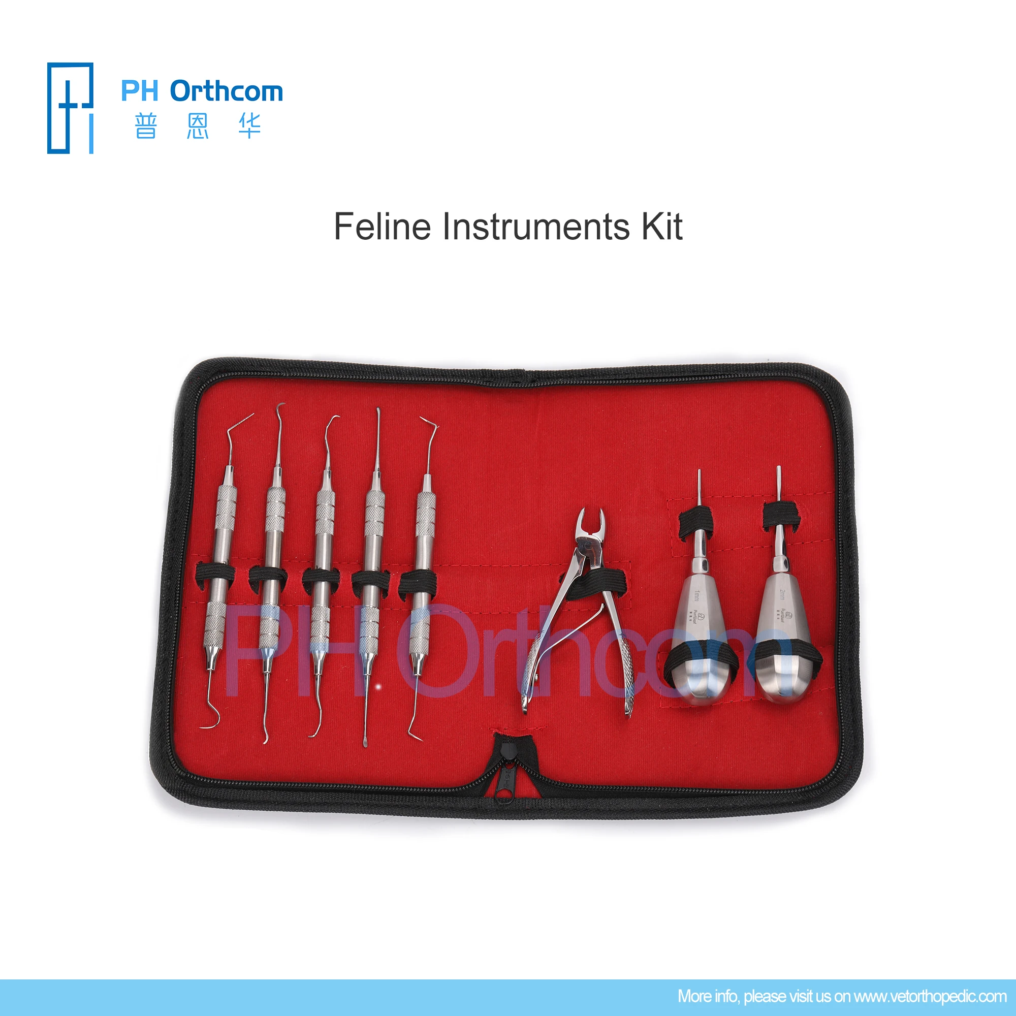 Dental PurrWoof 8 pcs Feline Dental Instruments Kit Veterinary Mascotas Pets Medical Supplies and Equipment Surgical Instruments