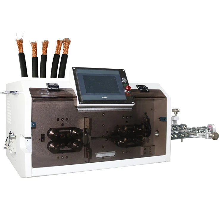 Wire Harness 0.75 -- 50mm2 Wire Cutting Stripping Machine Diameter 20mm Cable Stripper Automatic Wire Stripping Machine