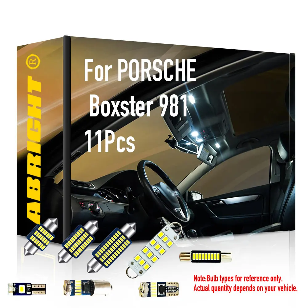Car Interior Led Light Kit Canbus For PORSCHE Boxster 981  11Pcs