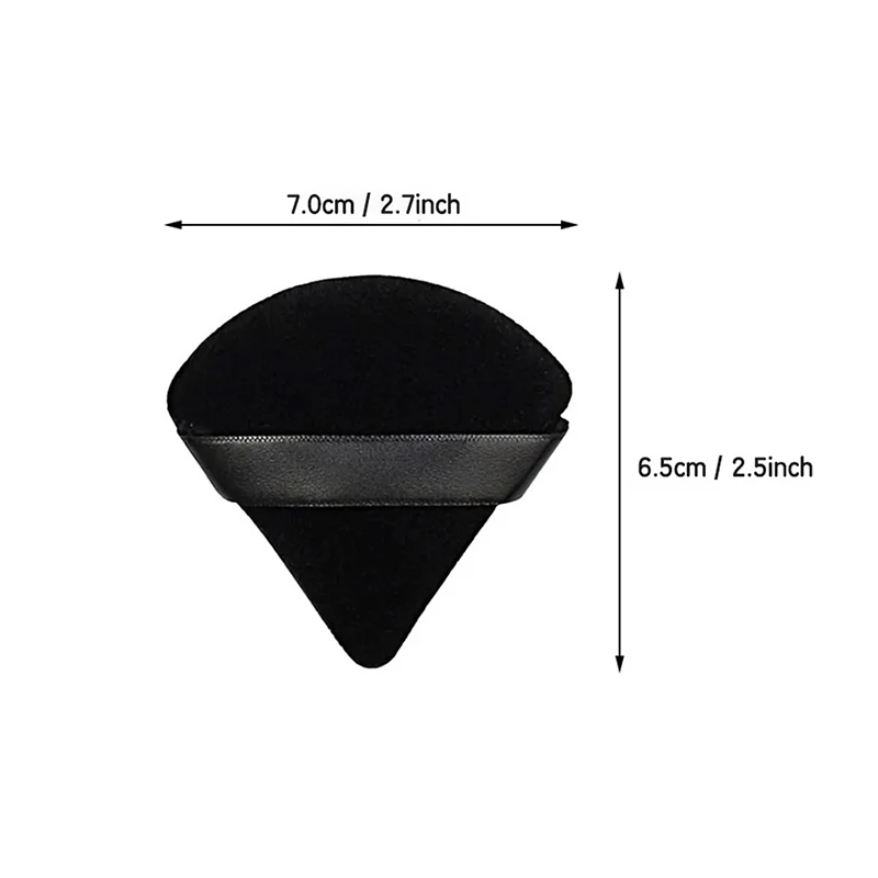6/8Pcs Triangle Velvet Powder Puff Soft Mini Face Makeup Sponge Cosmetics Puff Washable Lightweight Foundation Makeup Tools