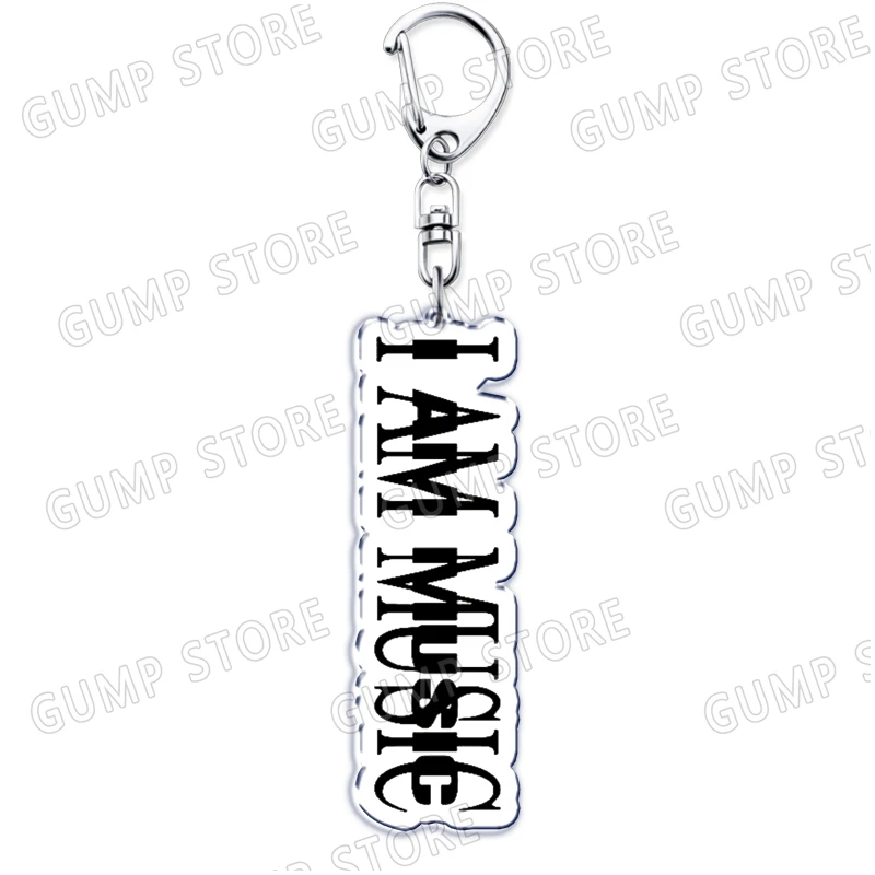 Hip Hop Rapper Destroy Lonely Keychains for Accessories Opium Whole Lotta Red Narcissist Keyrings Jewelry Fans Friends Gifts