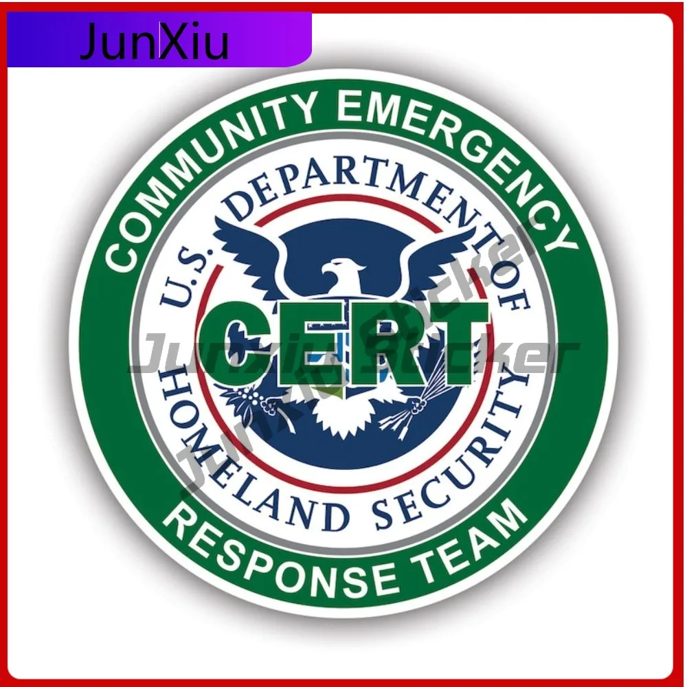Amazing Cert Dhs Homeland Security Sticker Uv Protected Decals Rescue Police Fire Community Emergency Response Team Decal