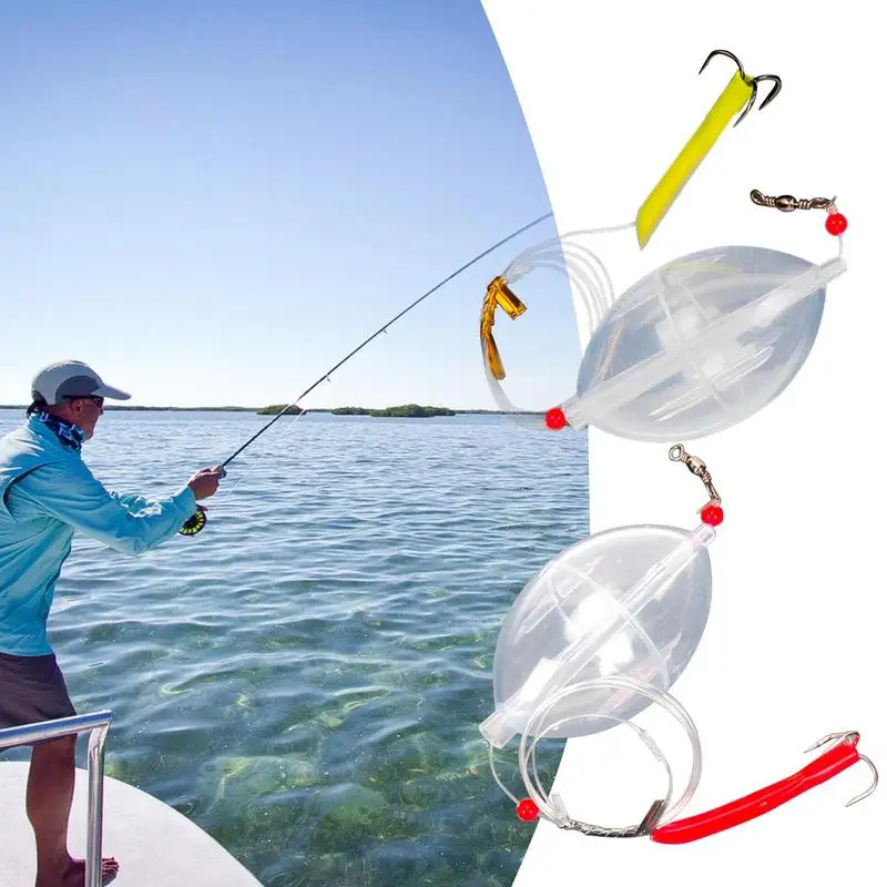 Slip Bobbers Set For Fishing Transparent Bubble Fly Fishing Floats Weather-Resistant Slip Bobbers Set For Freshwater Fishing