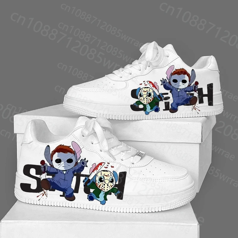 

stitch Shoes Cartoon Teenager girl boys High Top Outdoor Basketball Sports Casual Men woman Shoes 3d Print Sneakers