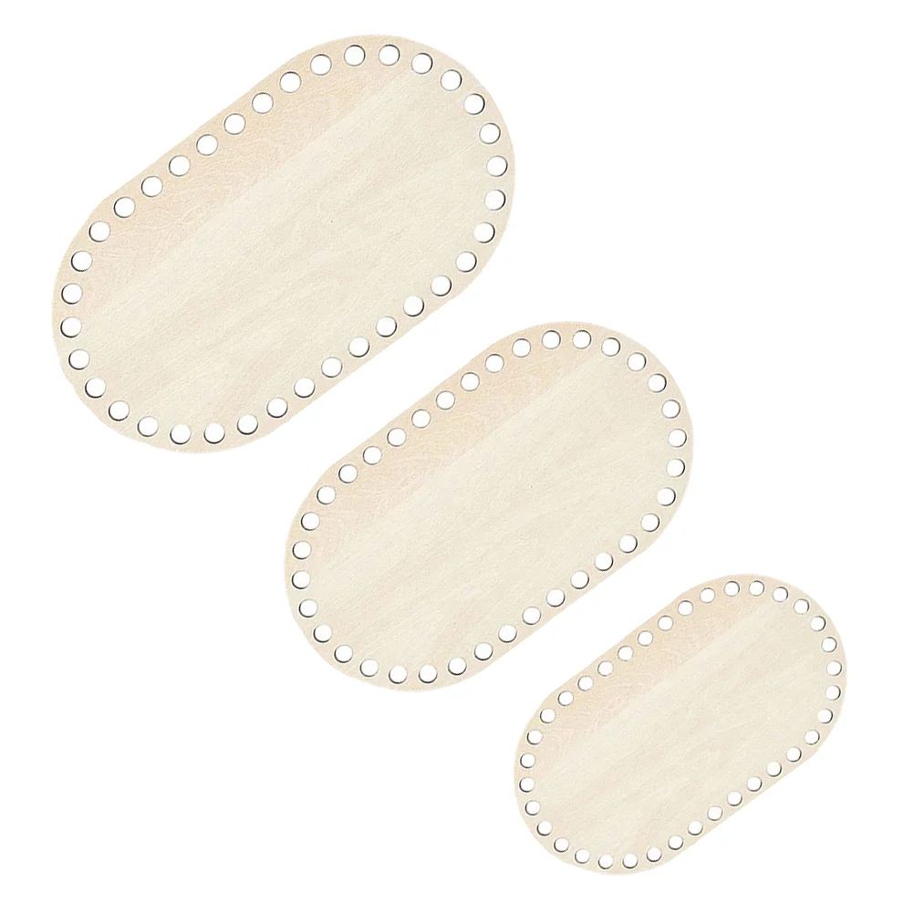 3 قطعة إطار ثابت صليب صغير قاعدة خشبية الحياكة حقيبة كروشيه أسفل المشكل حقيبة يد المواد الحرفية صندوق ملحقات المشروع #3