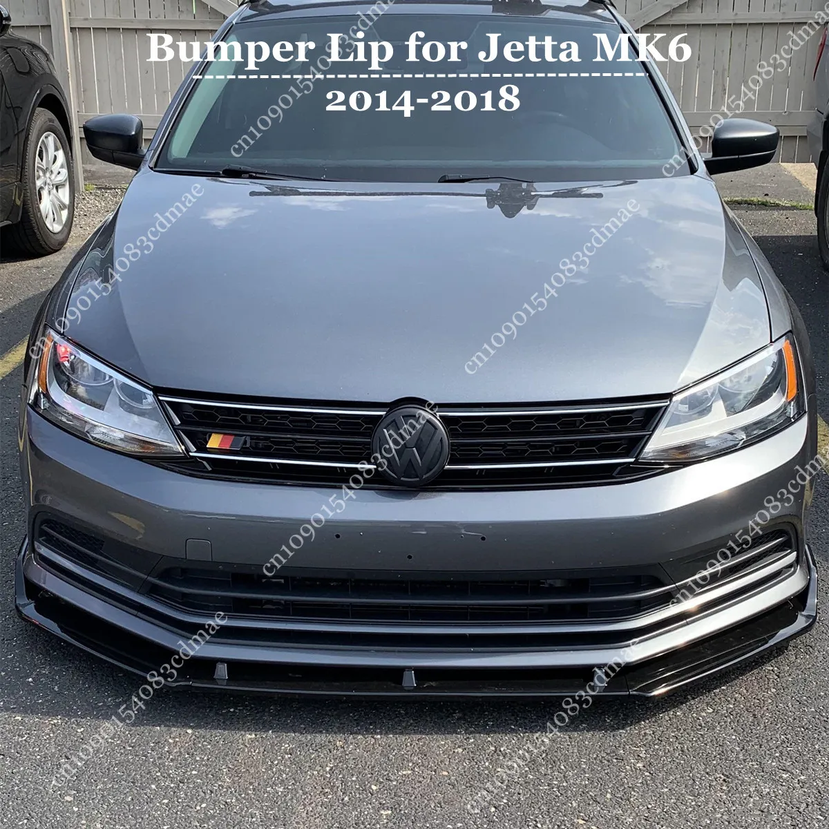 Zderzak przedni Splitter Lip 3szt do Volkswagen Jetta MK6 Facelift 2014-2018 Tuning Body Kit Guard Gloss Black UV Coat Spoiler Mod
