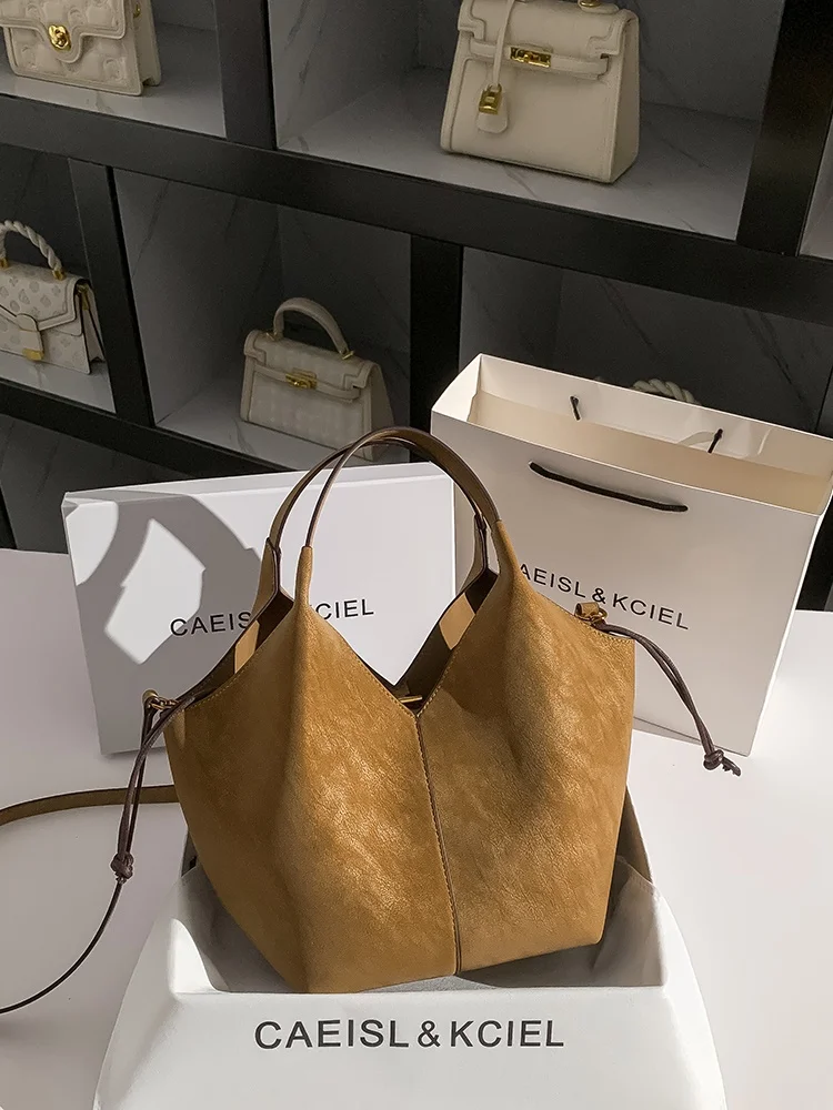 

CAEISLKCIEL Large Capaci Women's Tote Bag Basket Handbag Sli Autumn Winter Crossbody Bag Faionable Trendy Design