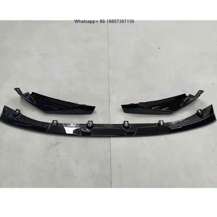 

Yaochi for M3 M4 G80 G82 Dry Carbon Front Lip Bumper with Exhaust Cut-Outs-Bolt-On Easy Installation