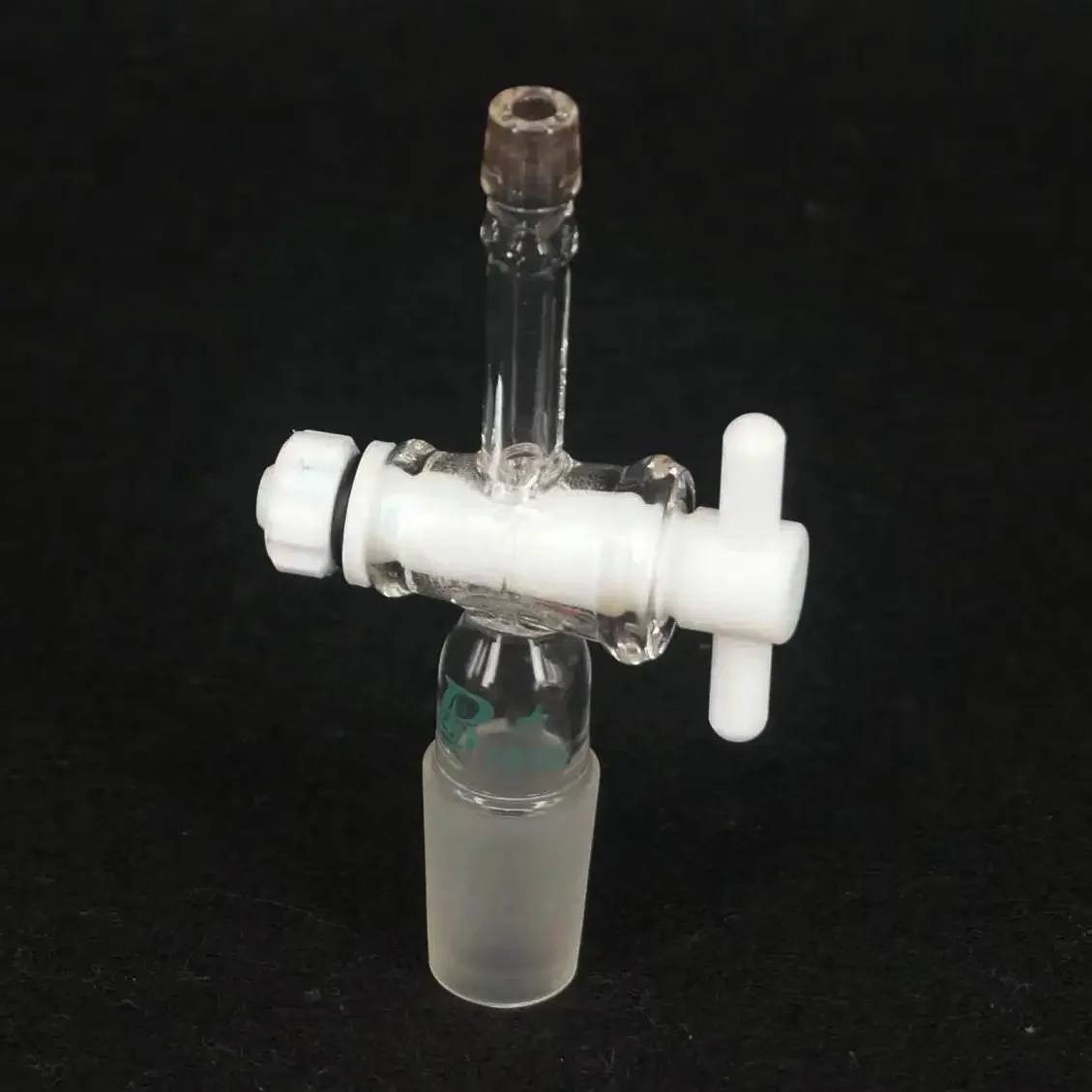 14/23 19/26 24/29 29/32 34/35 40/38 #50 Joint Borosilicate Glass Lab Straight Adapter With Glass/PTFE Stopcock