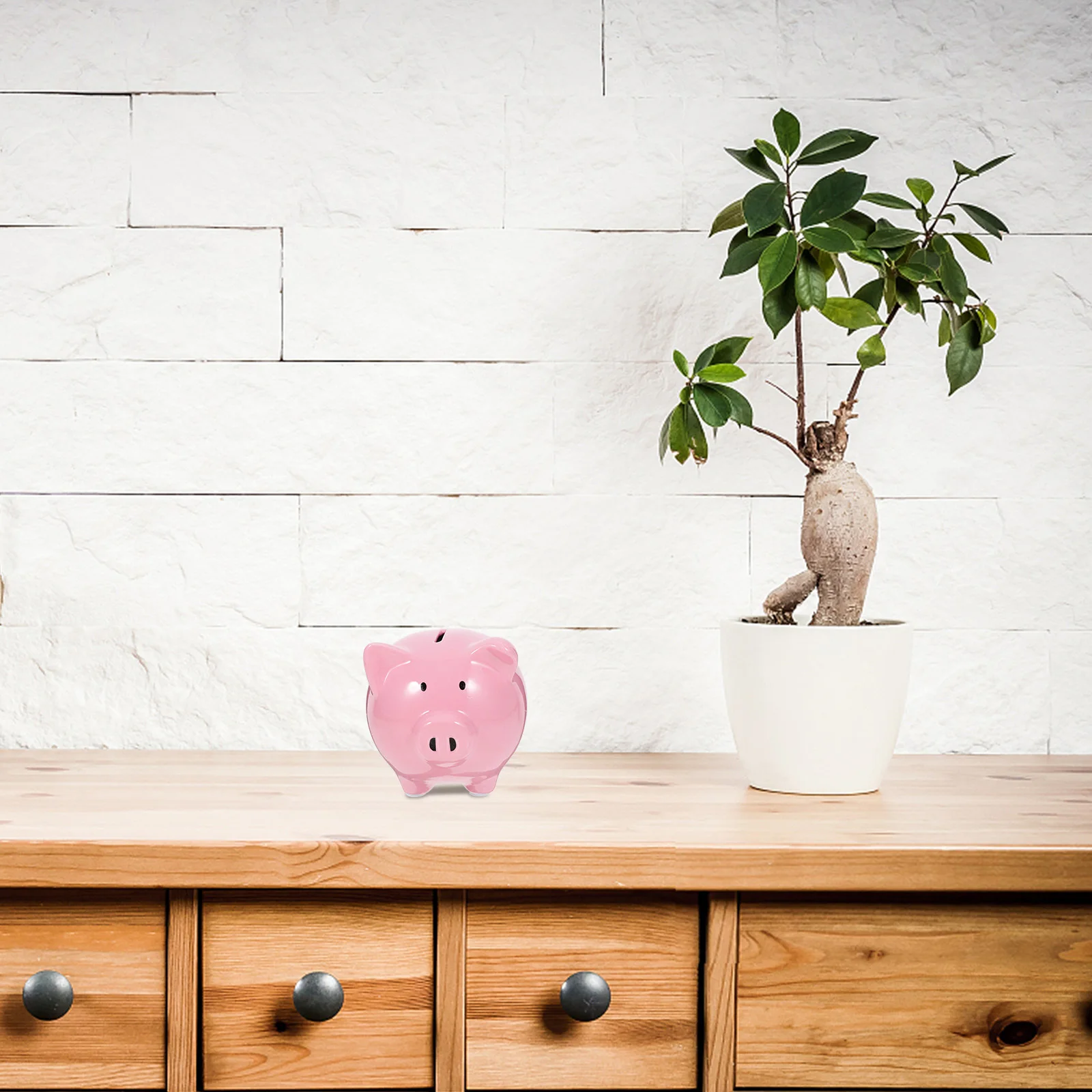 

Stylish Piggy Saving Box Encourage Coin Holder for Kids Desktop Shelf Display Decor Piggy Saving Box