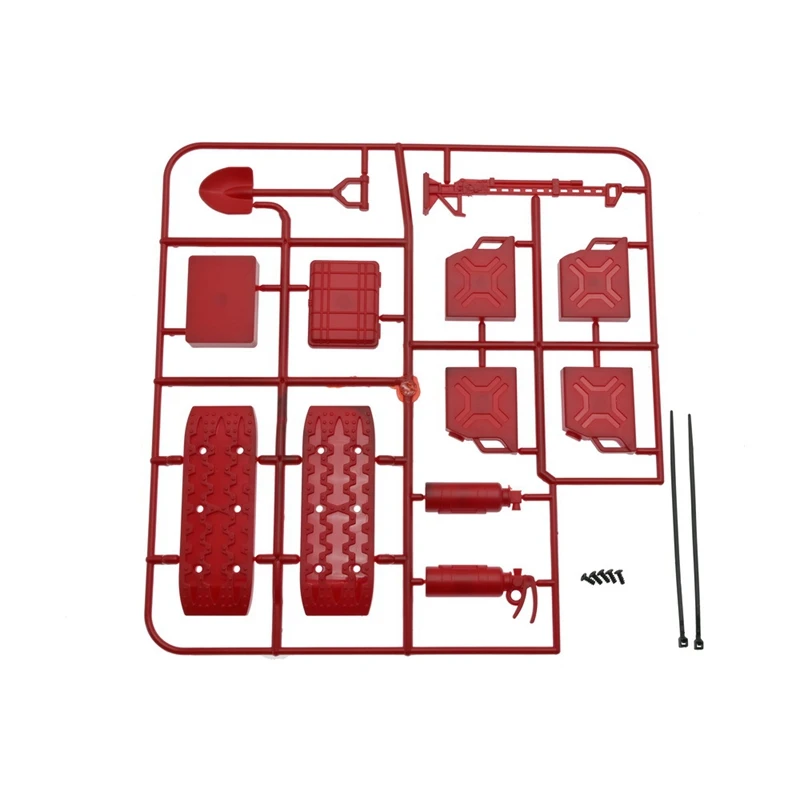 8Pcs Simulation Shovel Sand Ladder Tank for MN D90 MN99S Fayee FY003 RC Car Decoration Parts [A17I Toy]