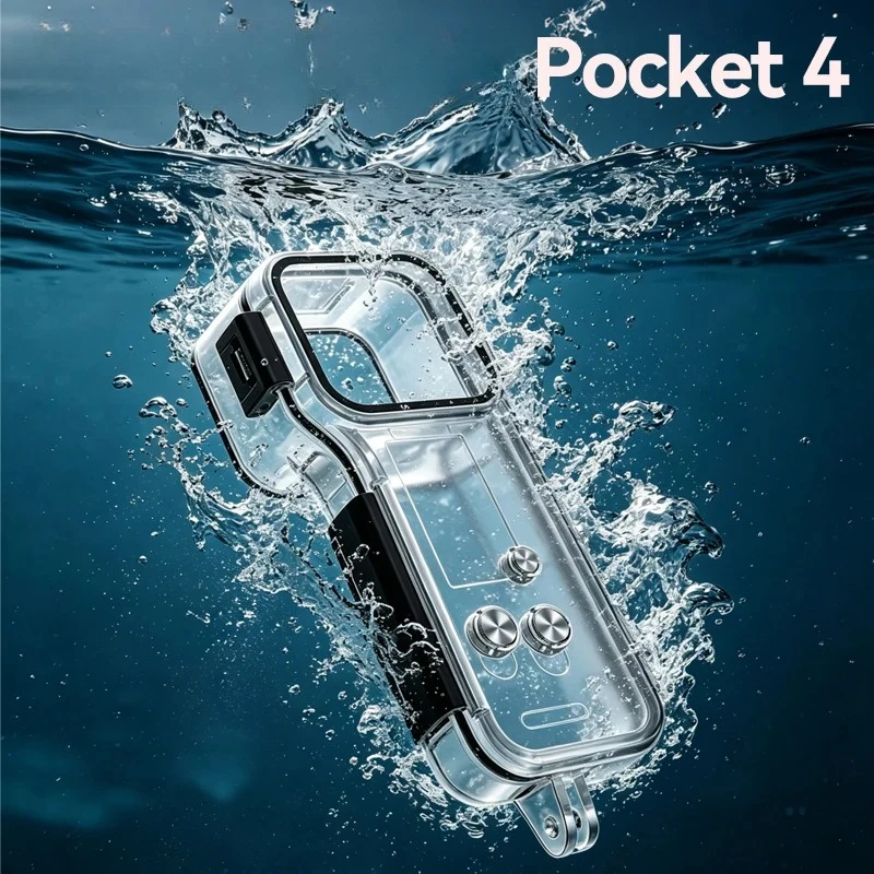 For  Pocket 4 Waterproof Case 50M Diving Housing Protective Shell Underwater Diving For DJI Pocket 4 Camera Accessories