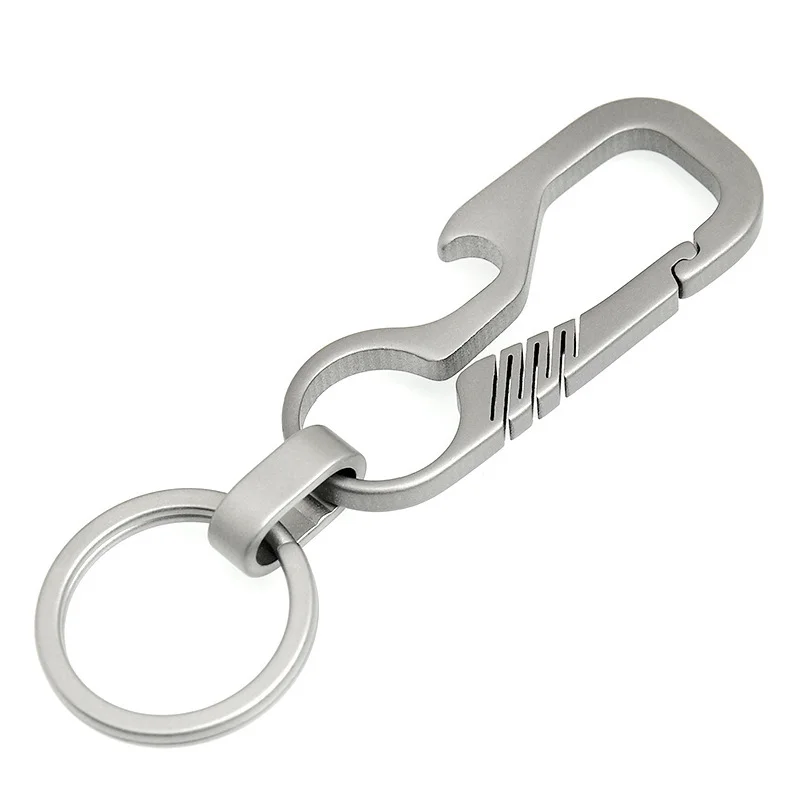 High-End Titanium Keychain Luxury Men Car Key Chain Key Ring Ultra Lightweight EDC Carabiner Holder The Best Gift For Men