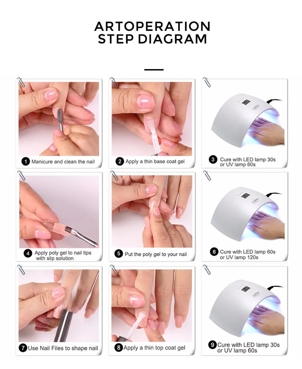 OXXI Acrylic Gel for Nail Extension 30ml Thicker UV Poly Nails Gel Semipermanent Acryl Gel Nail Polish Manicure Builder Varnish