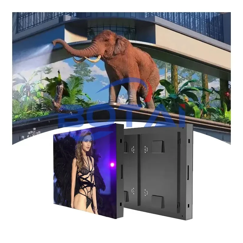 Botai Naked Eye Hologram Technology Immersive Advertising Interactive 3D Video Wall Screen Outdoor 3D Led Display