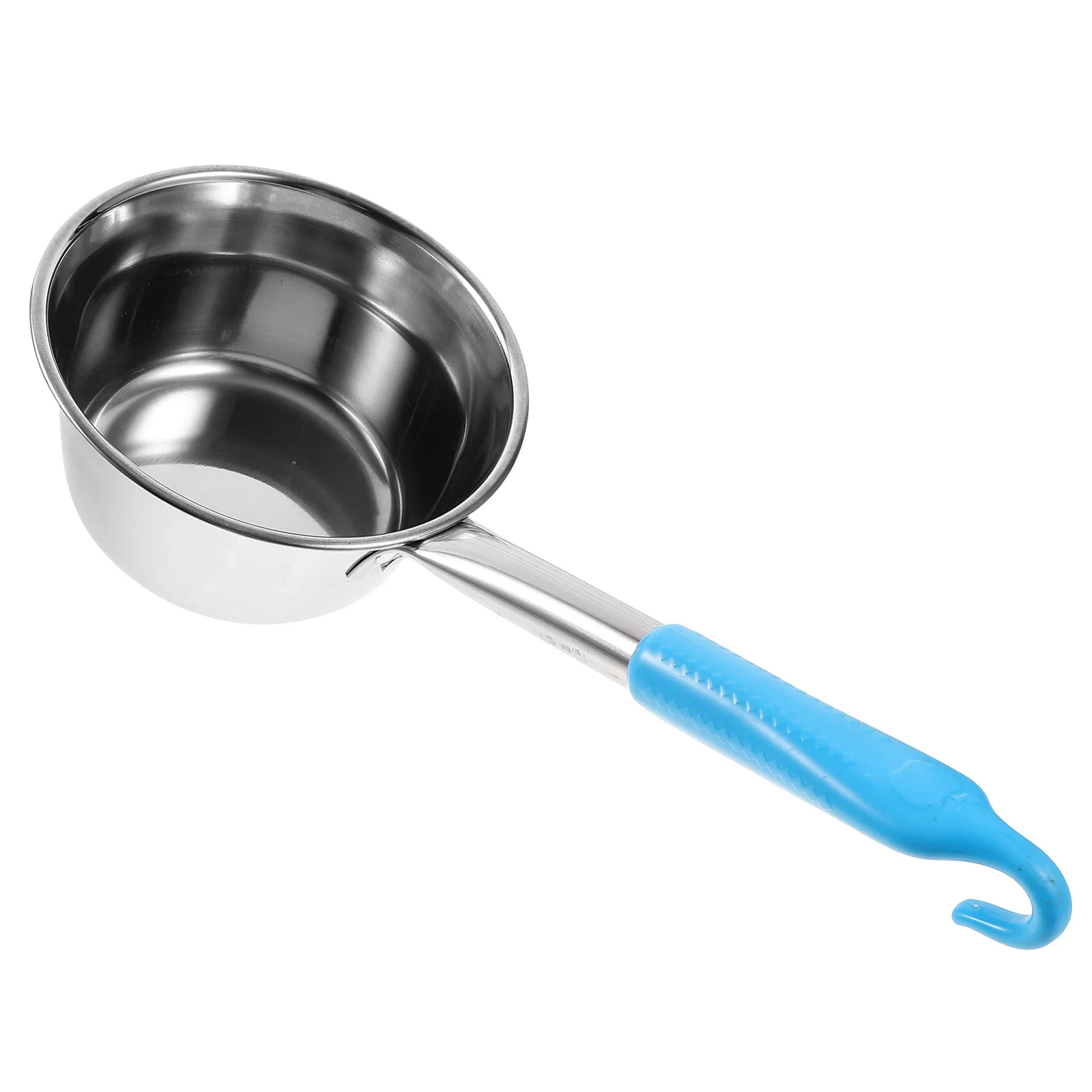 s Portable Water Ladle Spoon 14cm Stainless Steel Camping Handle Kitchen Canteen Metal Watering Scoop Outdoor BBQ