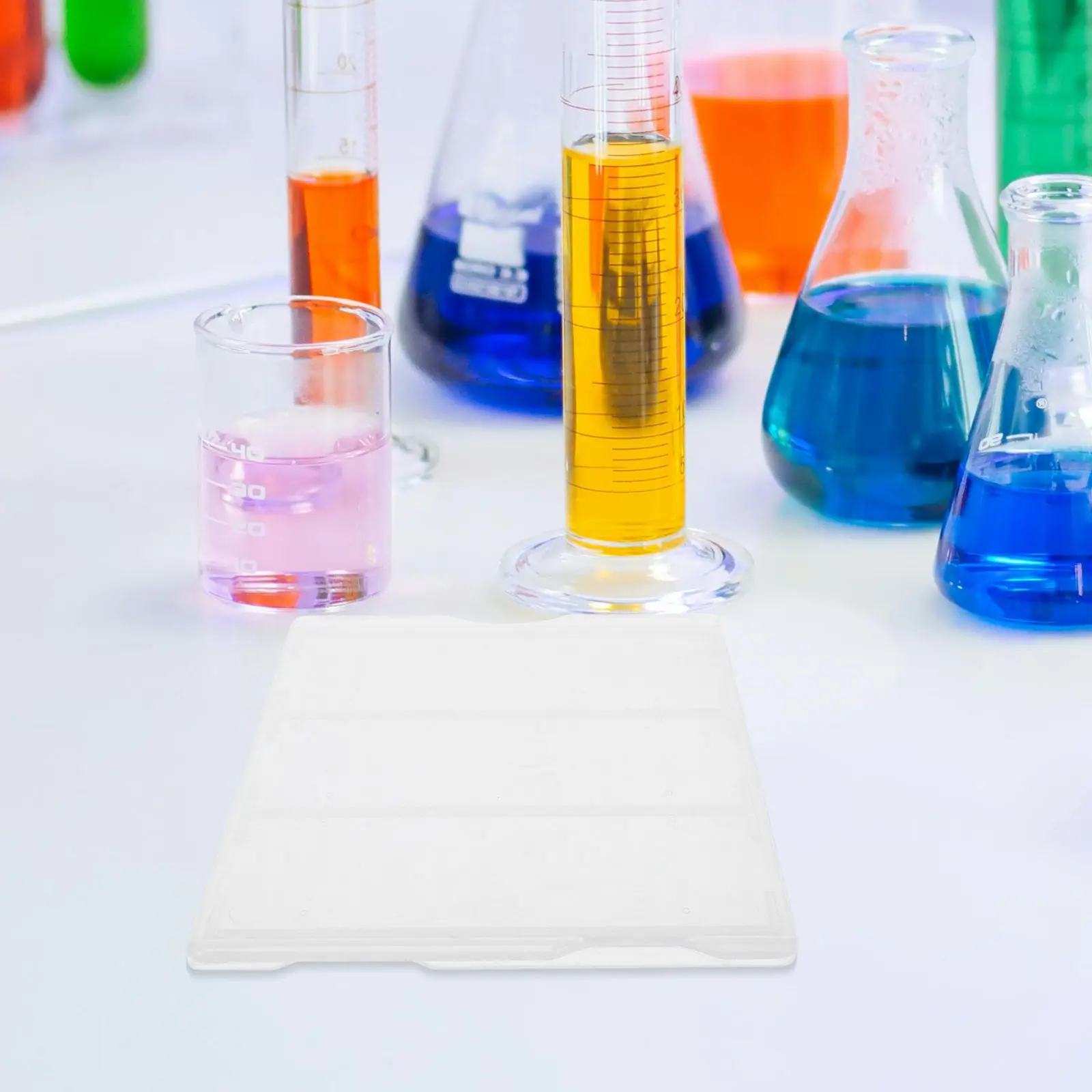 

4pcs Microscope Laboratory Holder Thickened Plastic Storage Case Transparent Glass Buckle Large Capacity Compartment