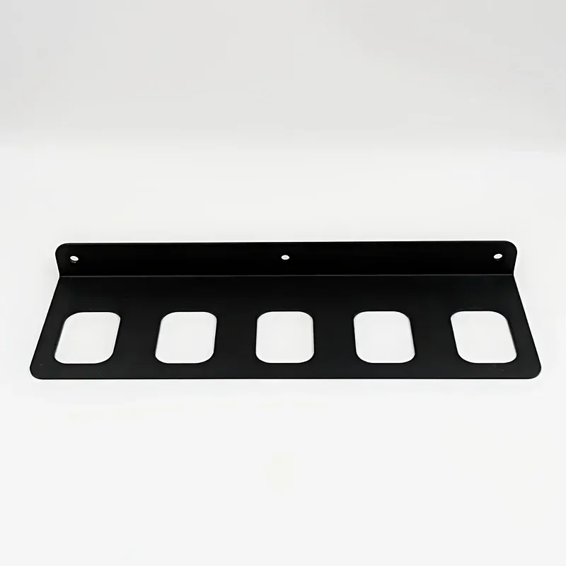 2D 1pc Mallet Holder Wall Mounted Tool Organizer with Powder-Coated Black Finish - Heavy-Duty Space-Saving Design Hammer
