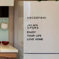Magnetic Creative Letter Stickers Simple Magnetic Refrigerator Creative Black and White Letters